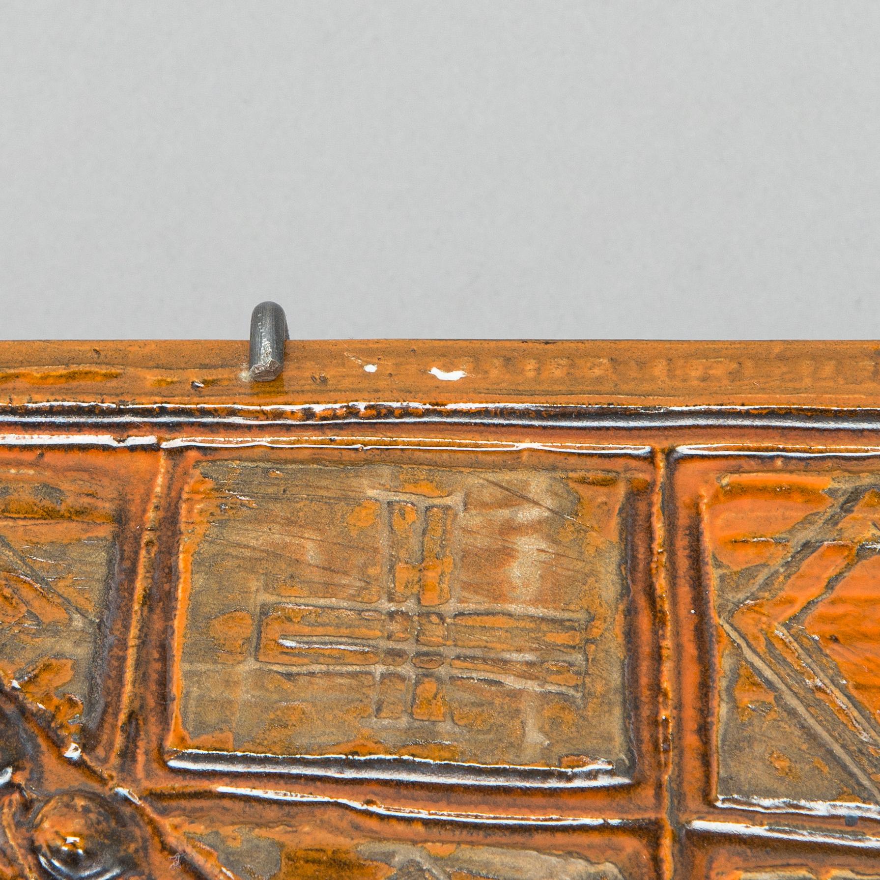 Rut Bryk, a stoneware wall relief signed a tergo BRYK.