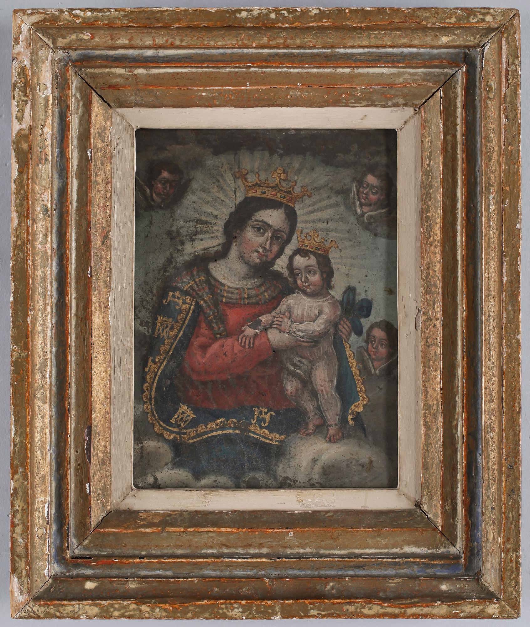 OKÄND KONSTNÄR, olja på plåt, 1800-tal.