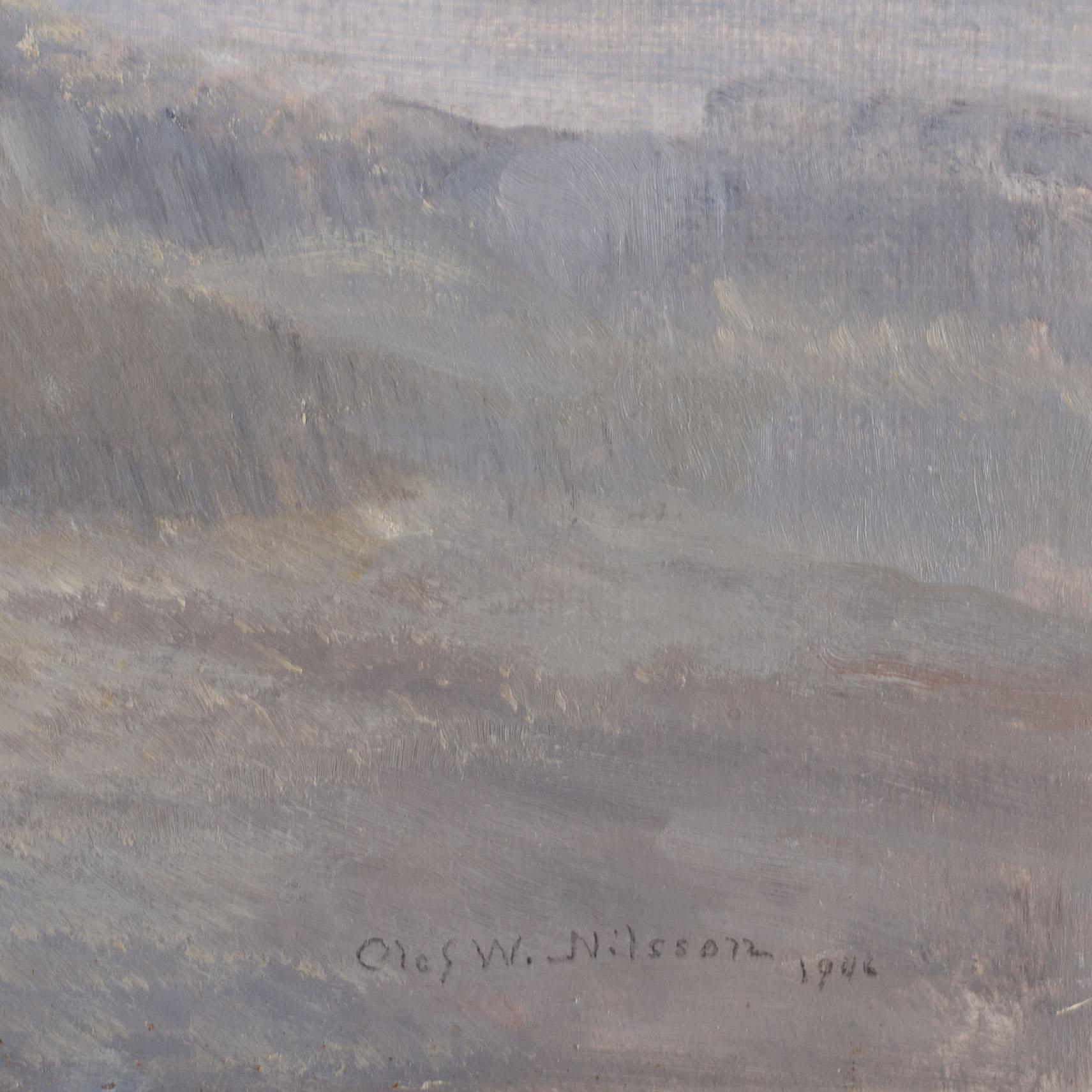 Olof Walfrid Nilsson, oil on canvas/panel, signed and dated 1946.