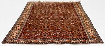 Rug, antique Ardabil probably, approx. 212 x 117 cm.