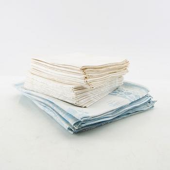 Napkins 12+12+12 pcs damask first half/mid 20th century.