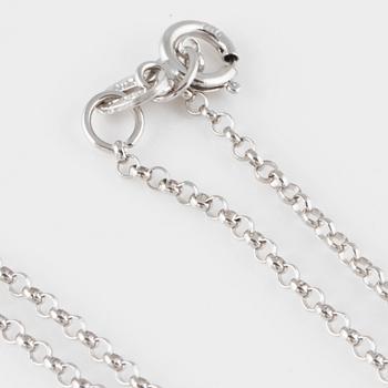 COLLIER, 18K vitguld med briljantslipade diamanter ca 0.80 ct. Vikt 5,2 gram.