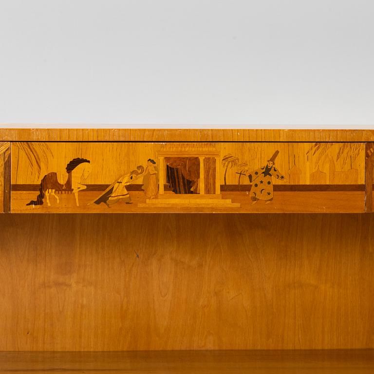 Sven Ekholm & Erik Matsson, sideboard, Swedish Modern "Tusen och en natt”, Lammhults stol- och snickerifabrik, 1940-tal.