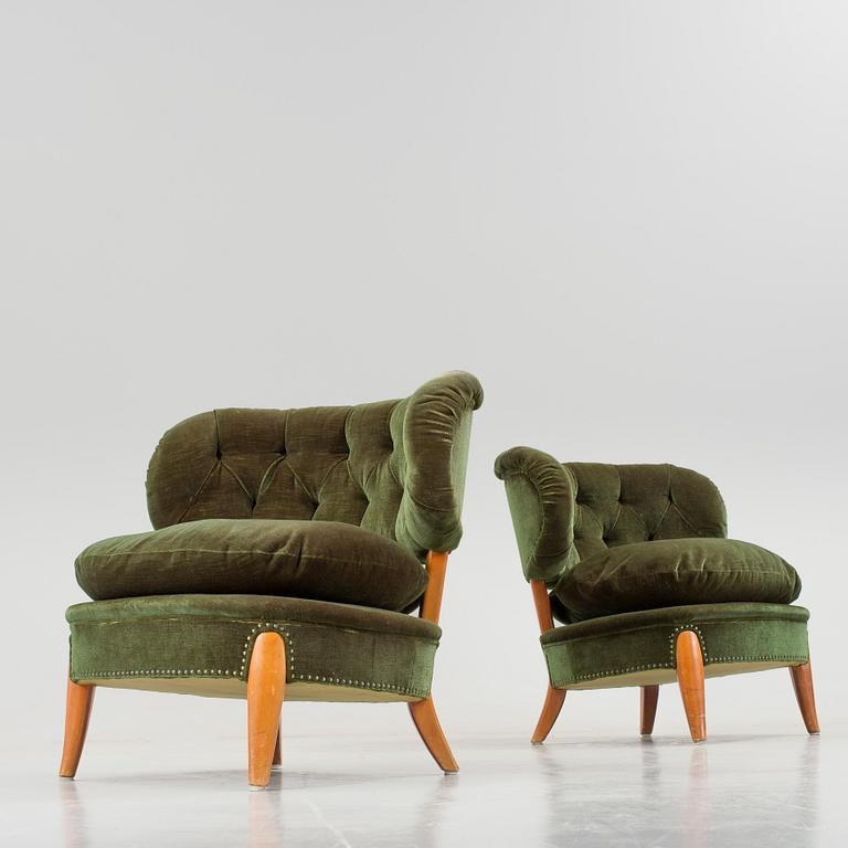 Otto Schulz, OTTO SCHULTZ, fåtöljer, ett par, Jio-möbler, Jönköping.