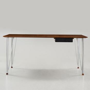 An Arne Jacobsen 'model 3605' palisander desk by Fritz Hansen, Denmark 1950-60's.