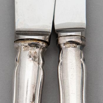 A 48-piece set of 'Chippendale' silver cutlery, Hämeenlinna, Finland 1959-60.