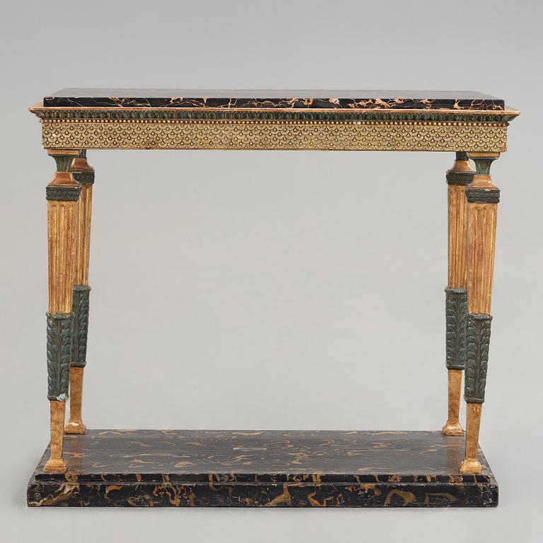 KONSOLBORD, sengustavianskt, omkring år 1800.