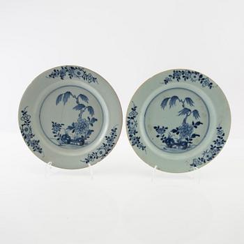 Plates 6 pcs China late 18th century porcelain.