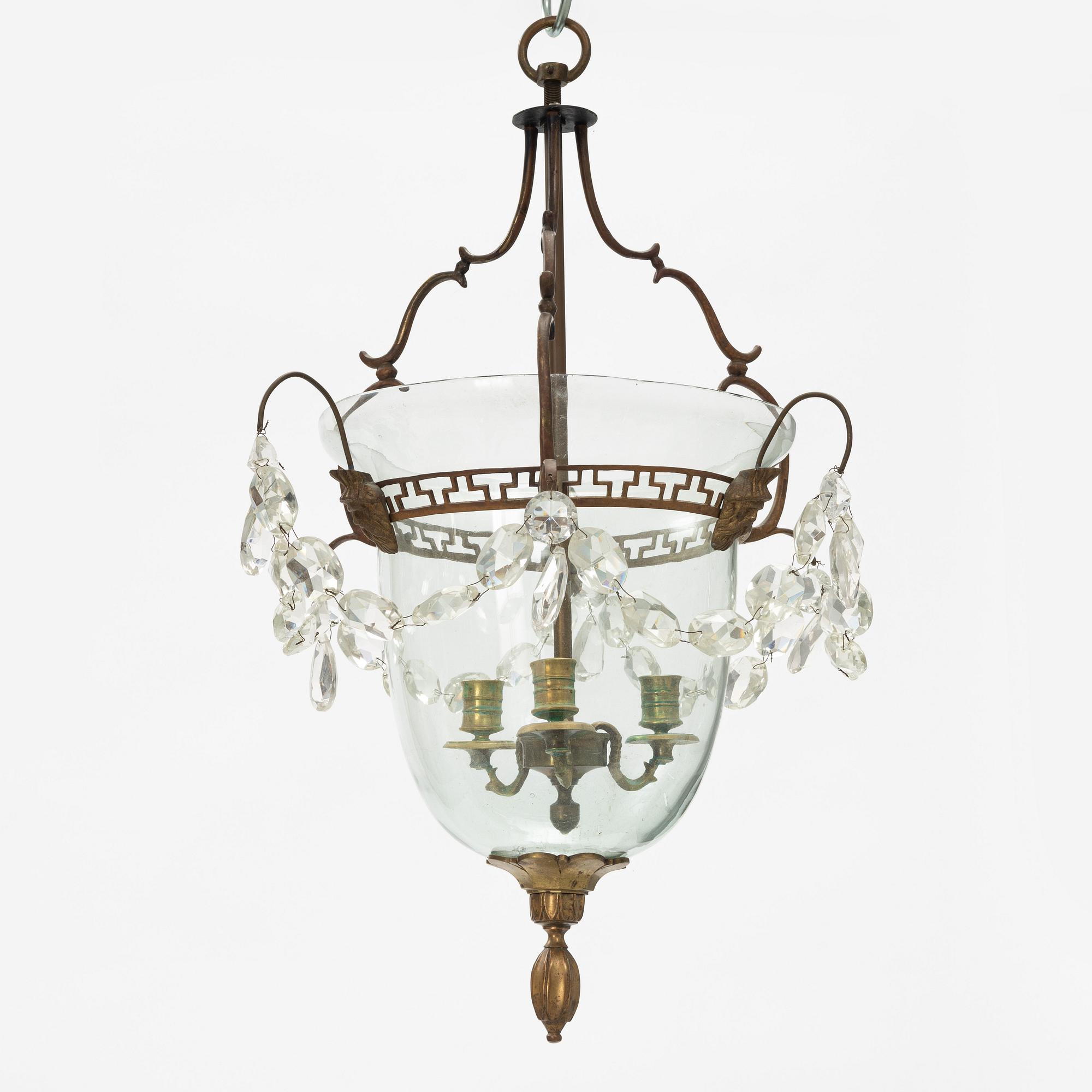 A Gustavian style chandelier, early 20th Century.
