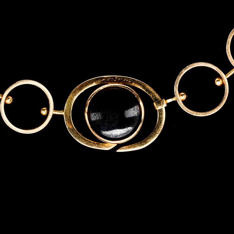 NECKLACE, gold. Weight 67,4 g. Göteborg 1961.