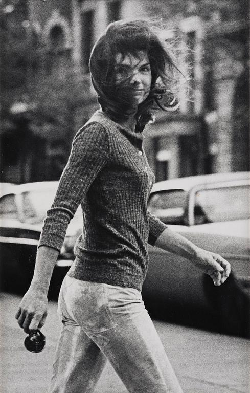 Ron Galella, "Windblown Jackie", 1971.