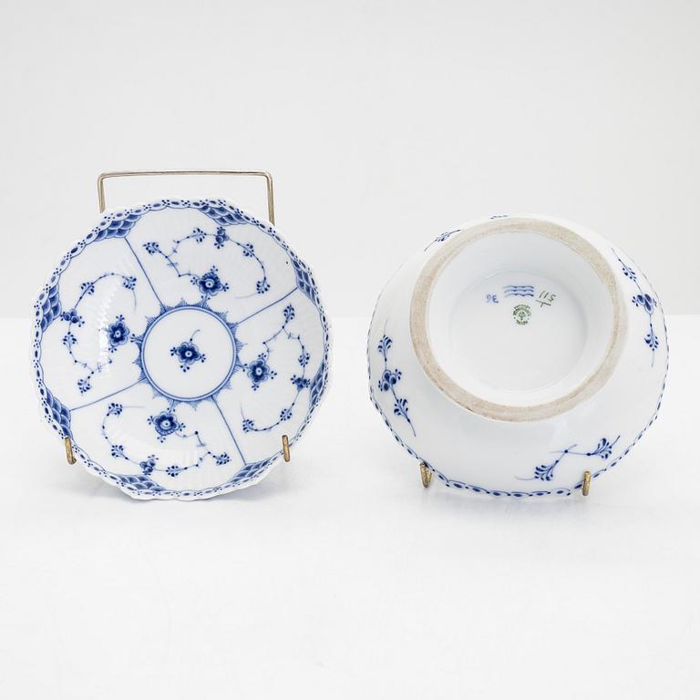 A 19-pc porcelain coffee service, "Musselmalet", Royal Copenhagen, Denmark.