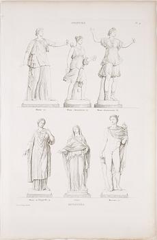 PIERRE BOUILLON, Kopparstick, 2 st, 1800-talets första fjärdedel.