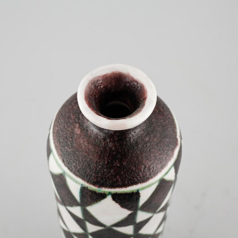 A stoneware vase by Bruno Gambone 20th century Italy.