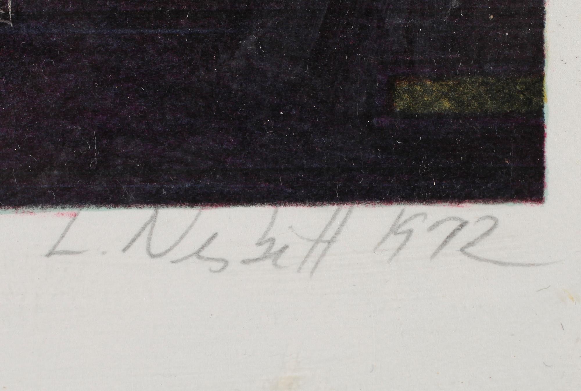 LOWELL NESBITT, färglitografi, signerad, daterad 1972 och numrerad 80/99.