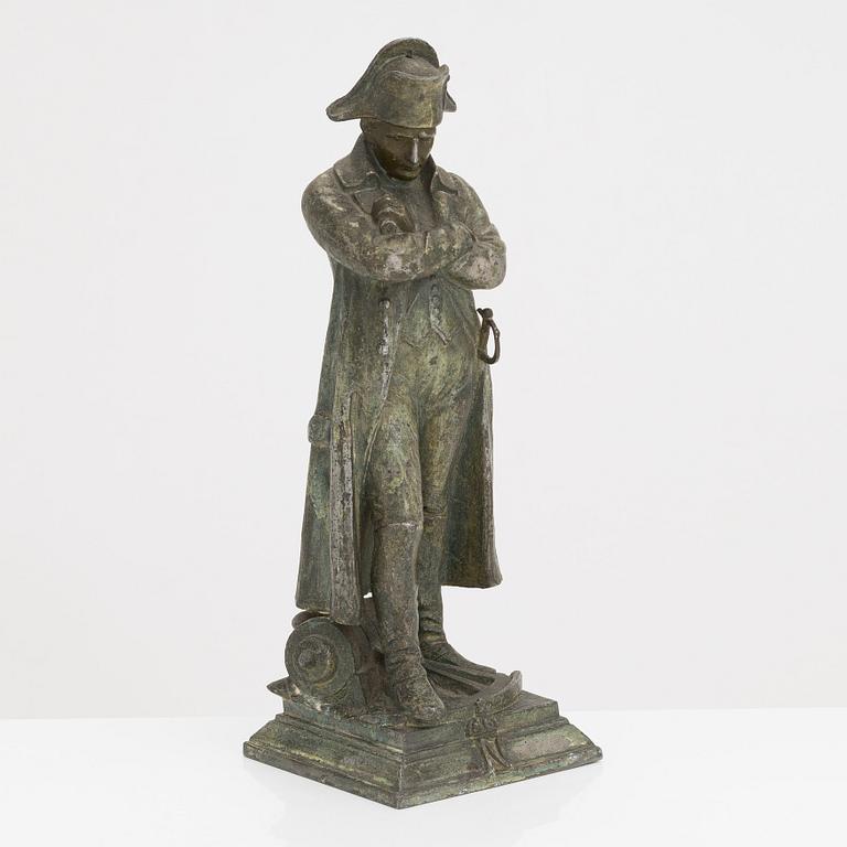 Skulptur, patinerad metallegering,  1900-tal.