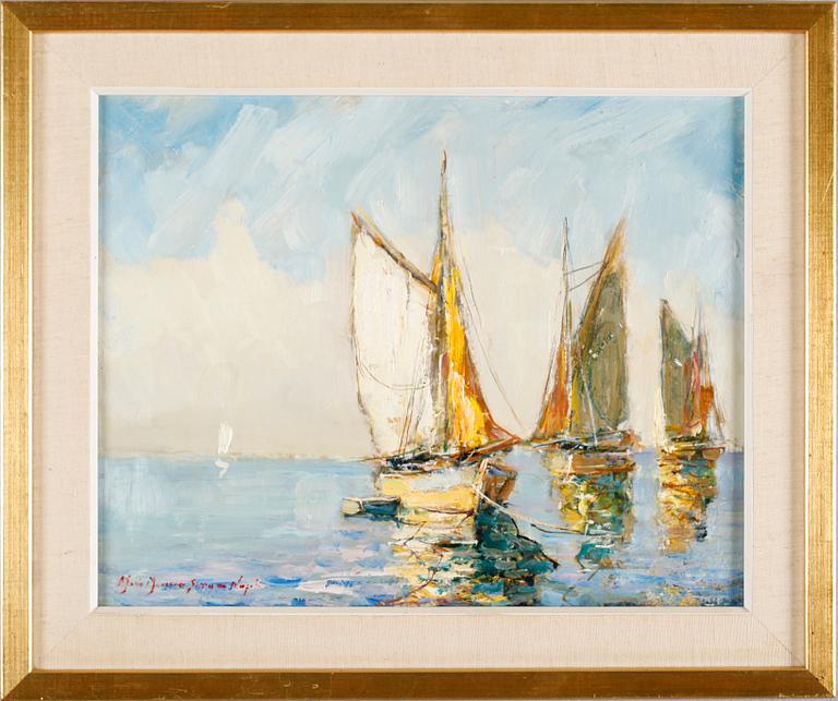 MARIO MARESCA SERRA, olja på pannå, signerad.