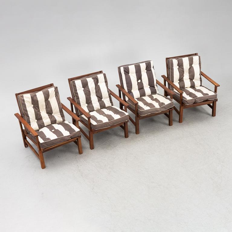 Elsa Stackelberg, four garden chairs, Fri Form, Edsbruk.