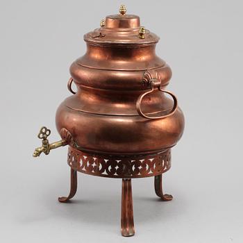 SAMOVAR, koppar, 1800-tal.
