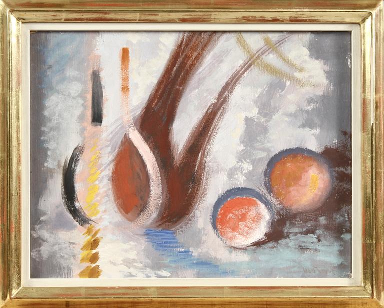 STELLAN MÖRNER, olja på pannå, sign.