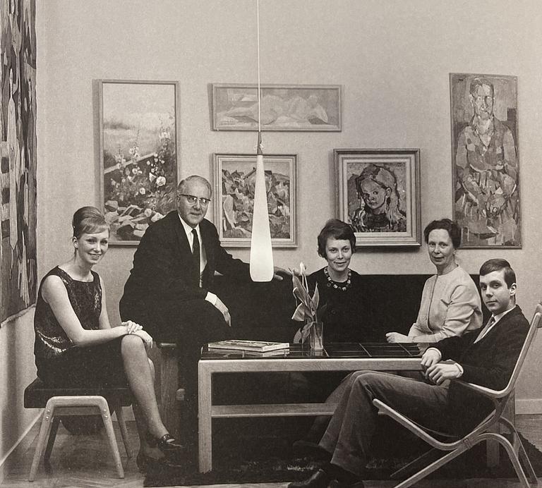 Bertil Fridhagen, fåtölj, "Limento", modell "5-168", Svenska Möbelfabrikerna, Bodafors, 1961.