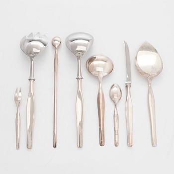 Tapio Wirkkala, a 16-piece 'Tapio' silver cutlery set, Kultakeskus, Hämeenlinna 1960s-70s.