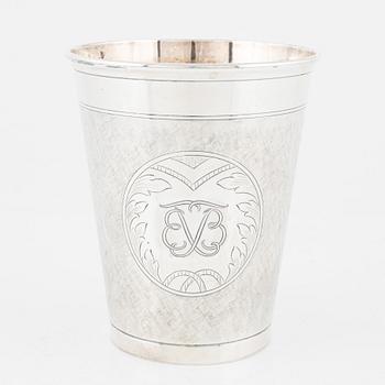 W.A. Bolin, bägare, silver, Stockholm, 1954.