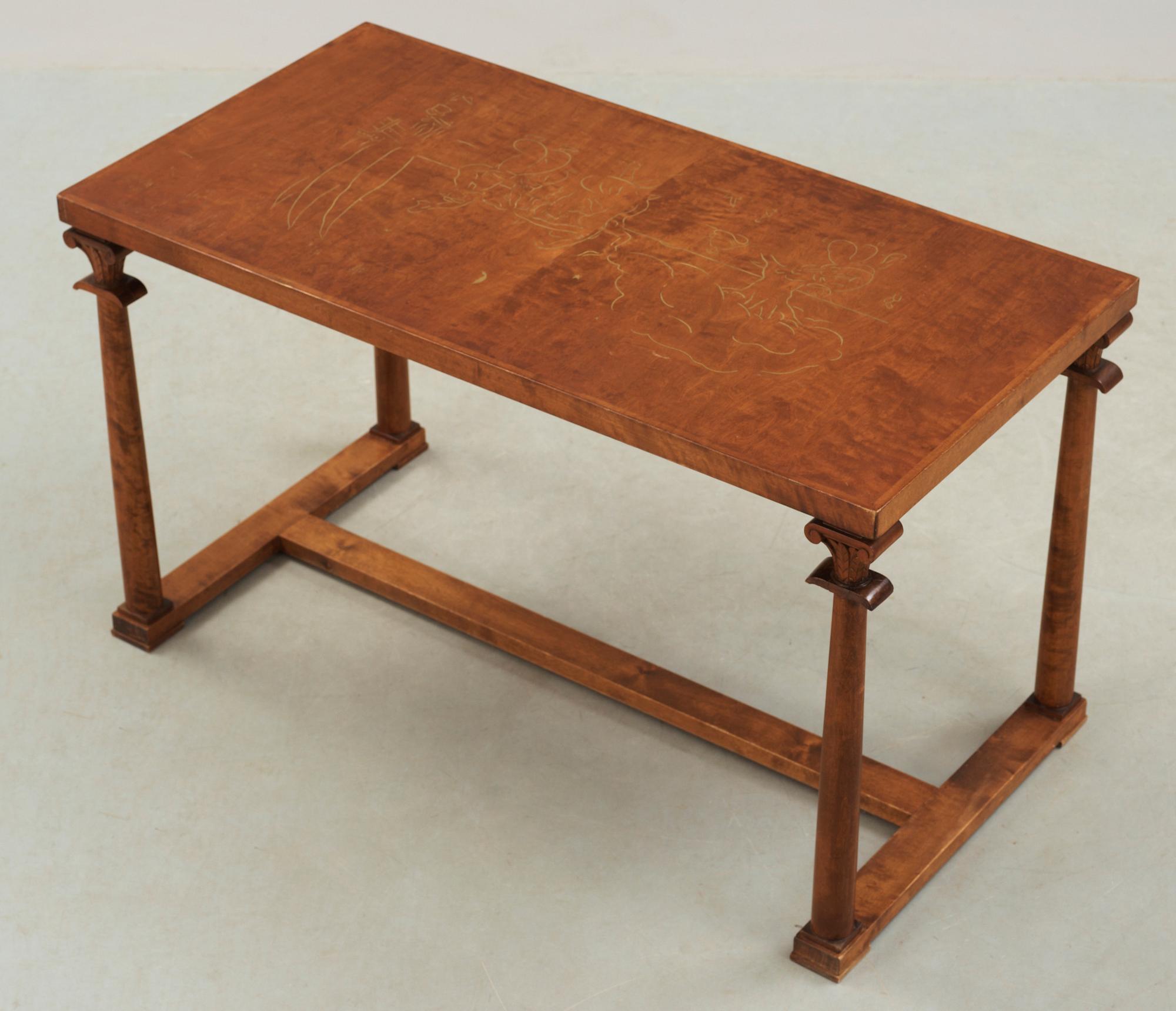 BIBLIOTEKSBORD, art deco, 1920-tal.