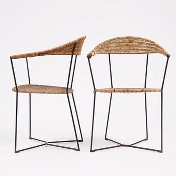 Eyjólfur Ágústsson, attributed, a pair of armchairs, Sweden 1950s.