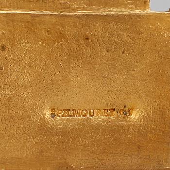 BORDSPENDYL, stämplad Pelmourey, 1800-talets slut.