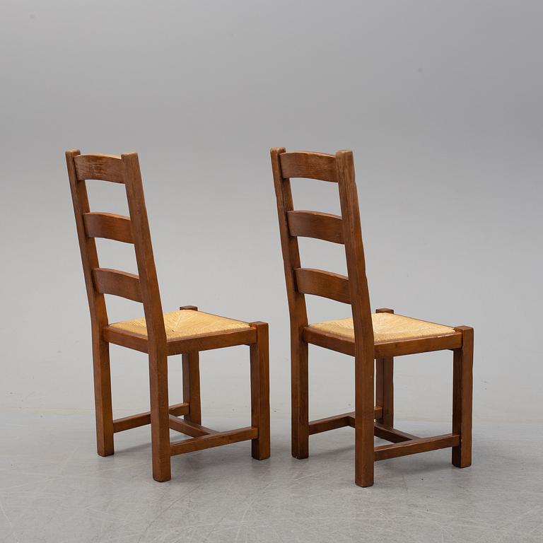 MATGRUPP, 10 stolar + bord,  1980/90-tal.