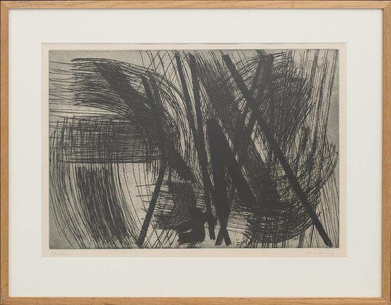 HANS HARTUNG, etching, signed and numbered 27/100.