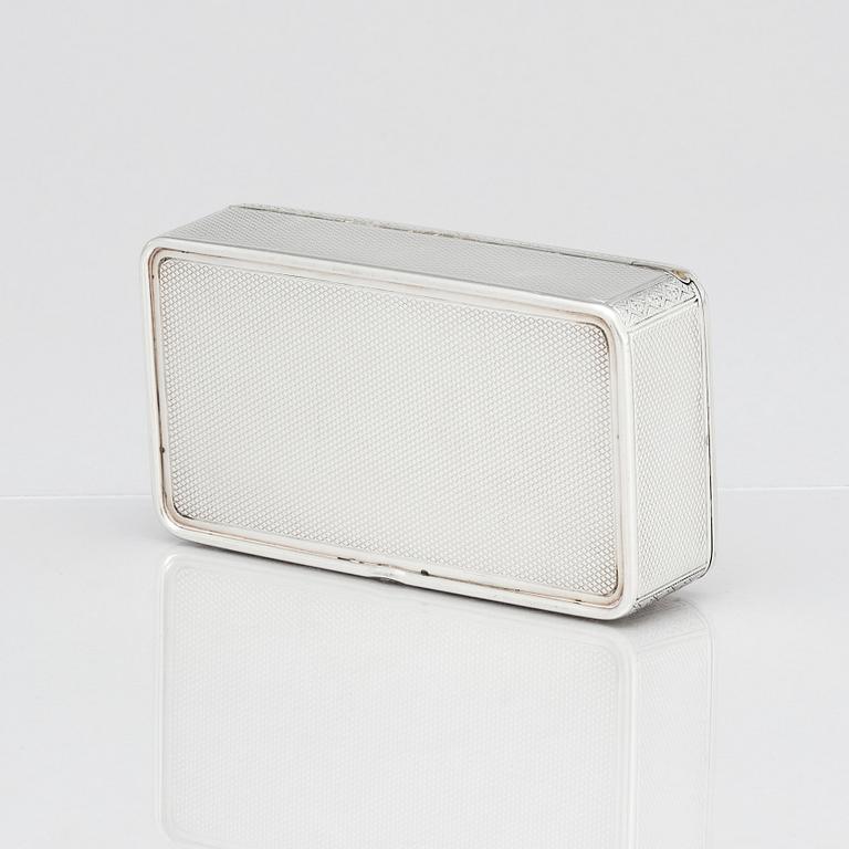 A russian silver box, unclear makers mark, assay master Victor Savinkov, Moscow, Russia, 1869.