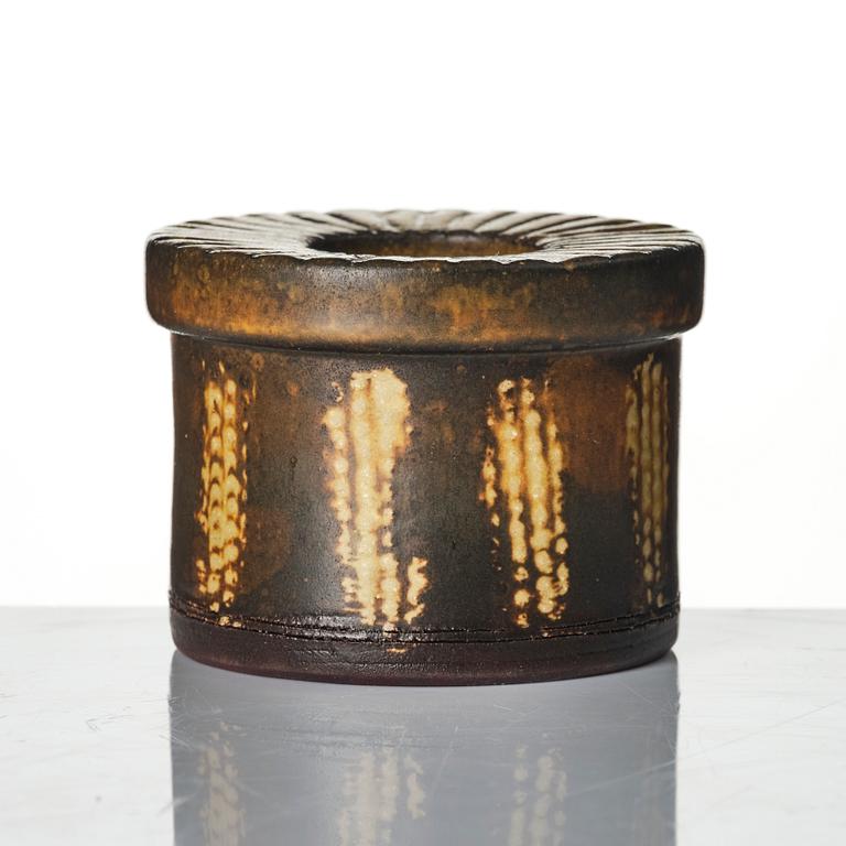 Wilhelm Kåge, a Farsta stoneware candle holder, Gustavsberg Studio 1959.