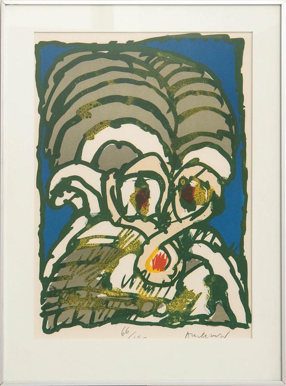 Pierre Alechinsky, "3 litografier till Louisiania" med mapp.