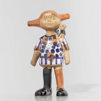 Lisa Larson, a figurine, 'Pippi Longstocking', Gustavsberg, 1969-71.