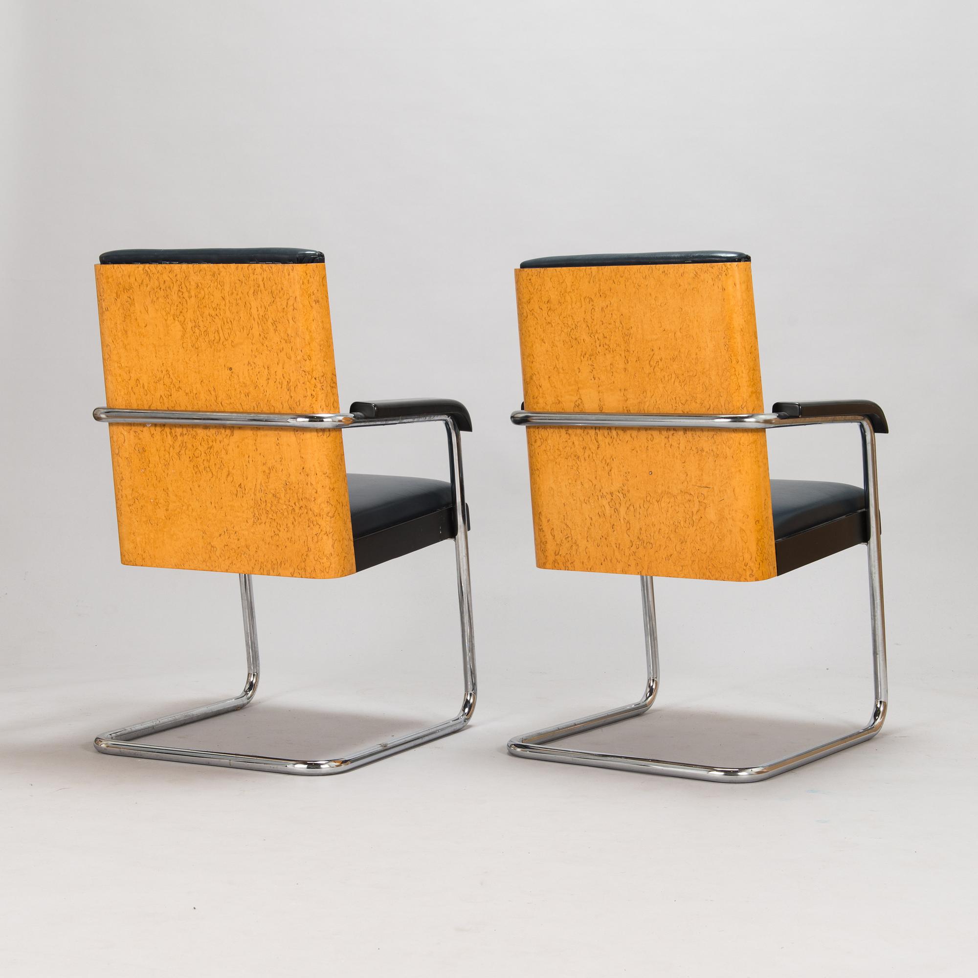 Kaisa Blomstedt, Nojatuoleja, 6 kpl, Post Deco Collection, 1980-luku. Malli 8170 muotoiltu Adeltalle v. 1987.