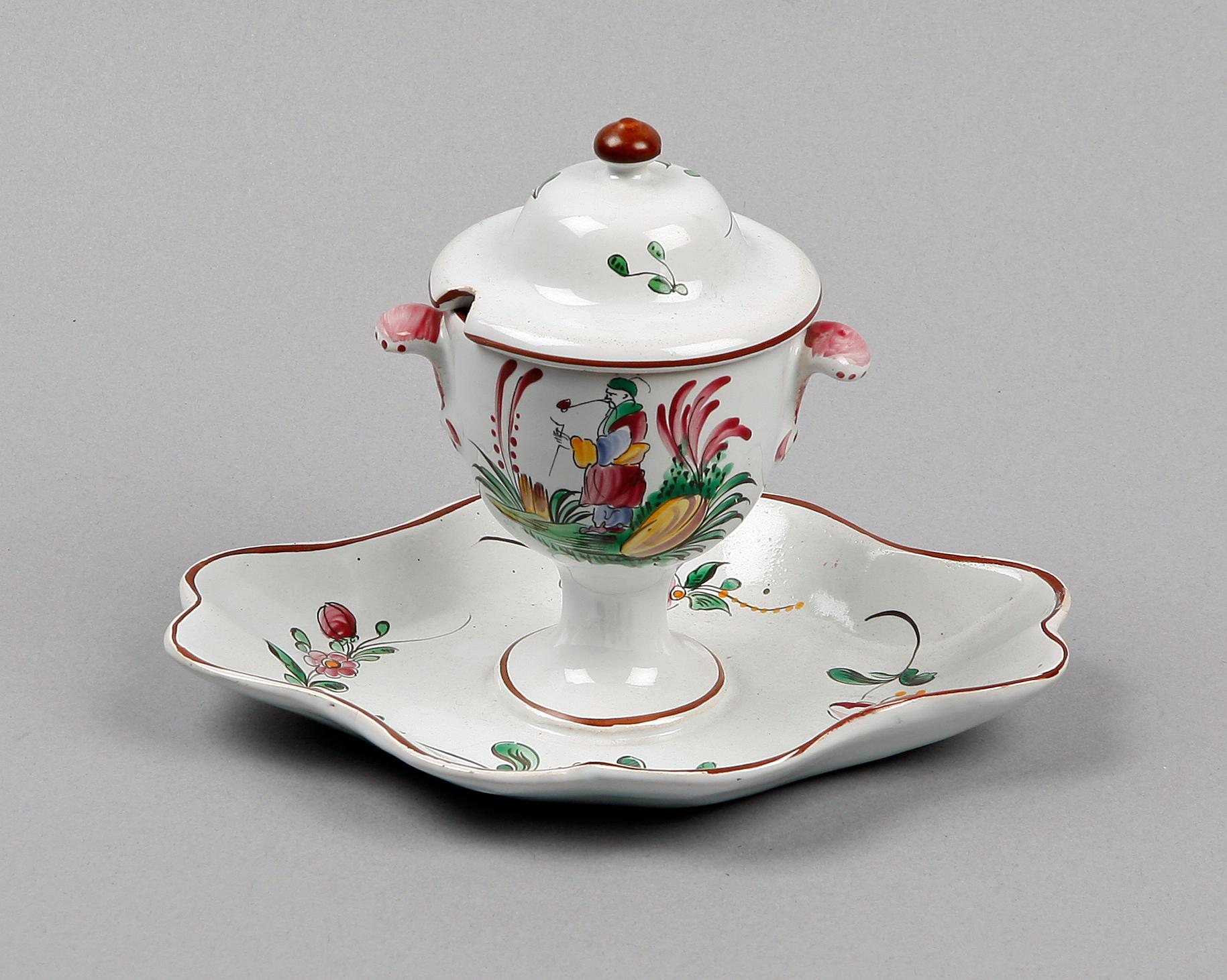 SENAPSBURK, fajans, 1700/1800-tal.