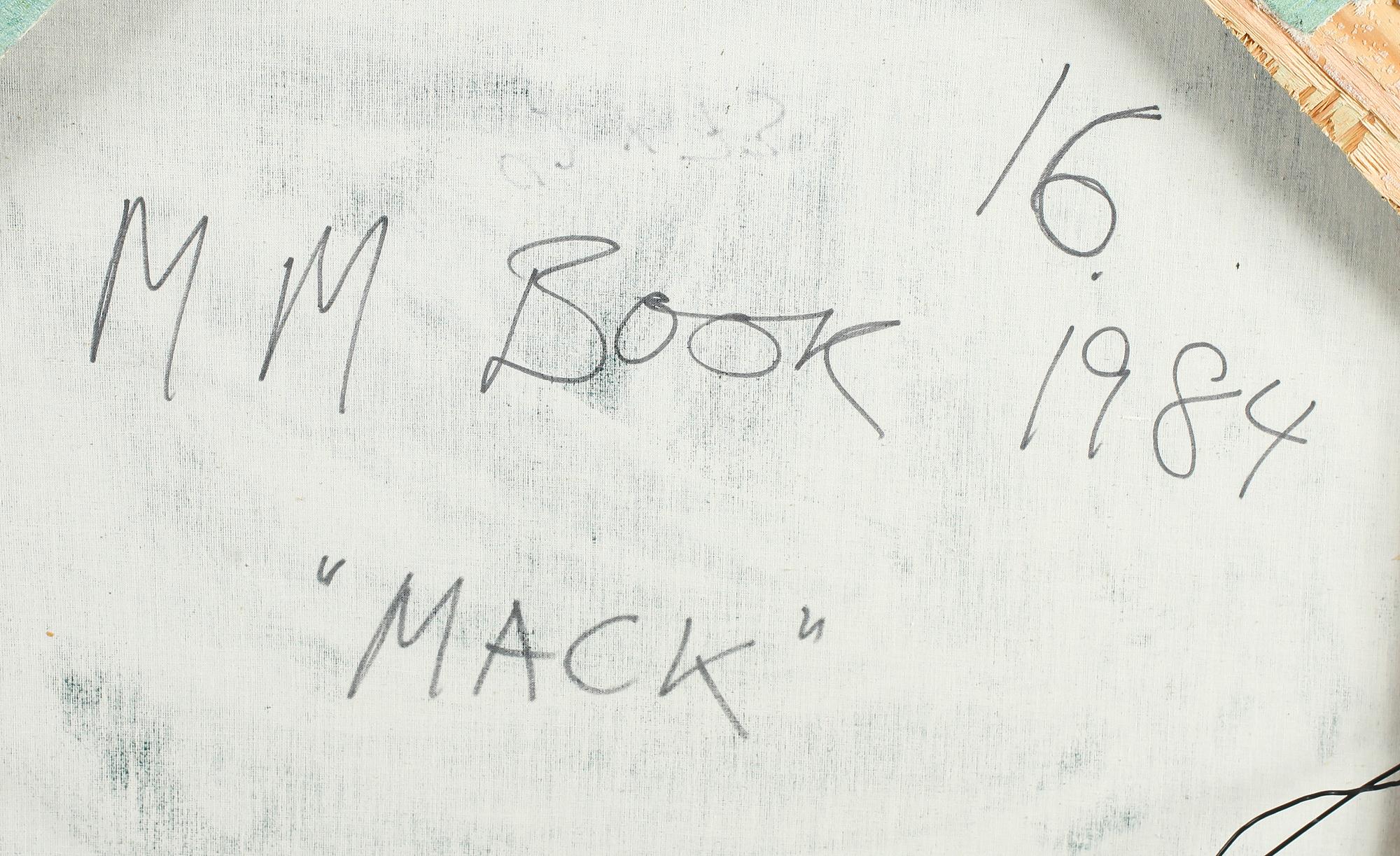MAX MIKAEL BOOK , olja på duk, signerad och daterad a tergo 1984.