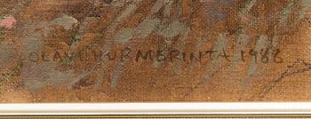 OLAVI HURMERINTA, öljy kankaalle, signeerattu ja päivätty 1986.