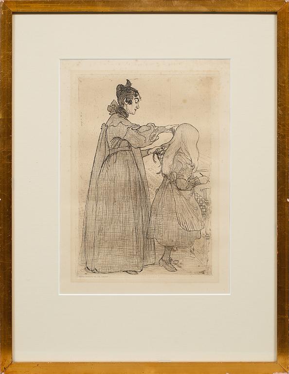 CARL LARSSON, 6 st, etsningar, osignerade.