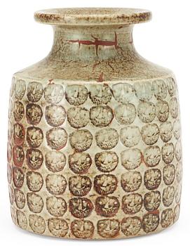 494. A Stig Lindberg stoneware vase, Gustavsberg studio 1964.