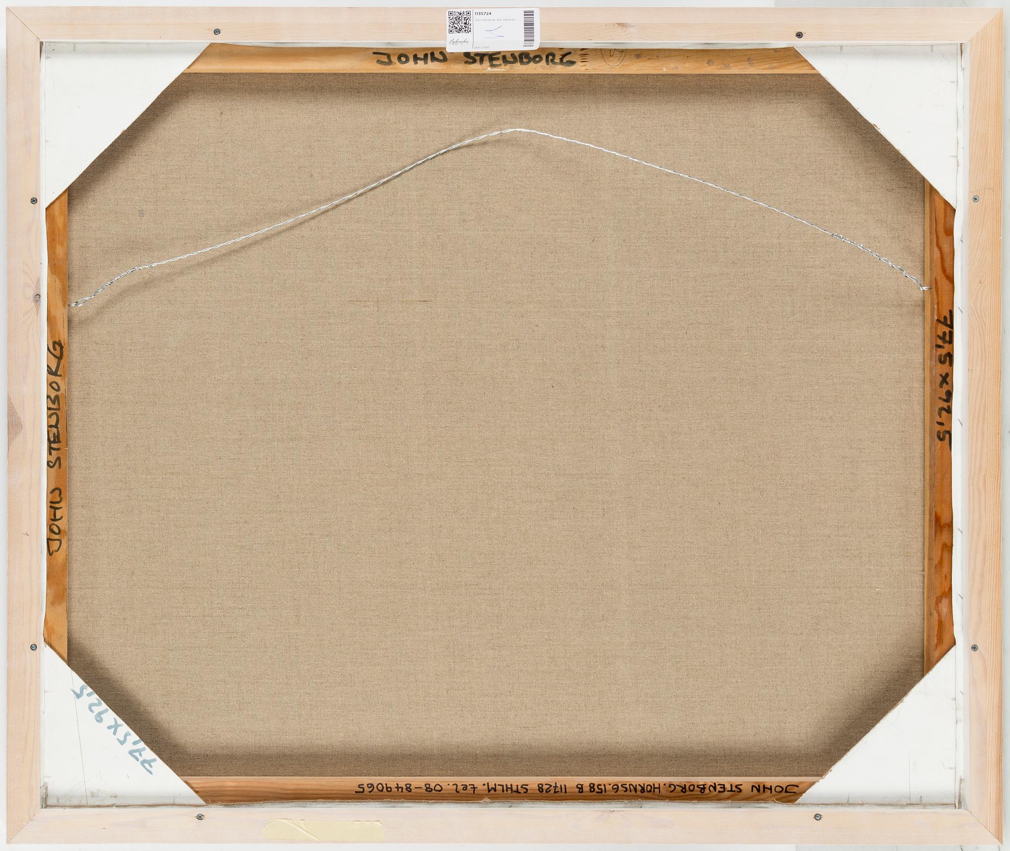 JOHN STENBORG, oil on canvas, signed.