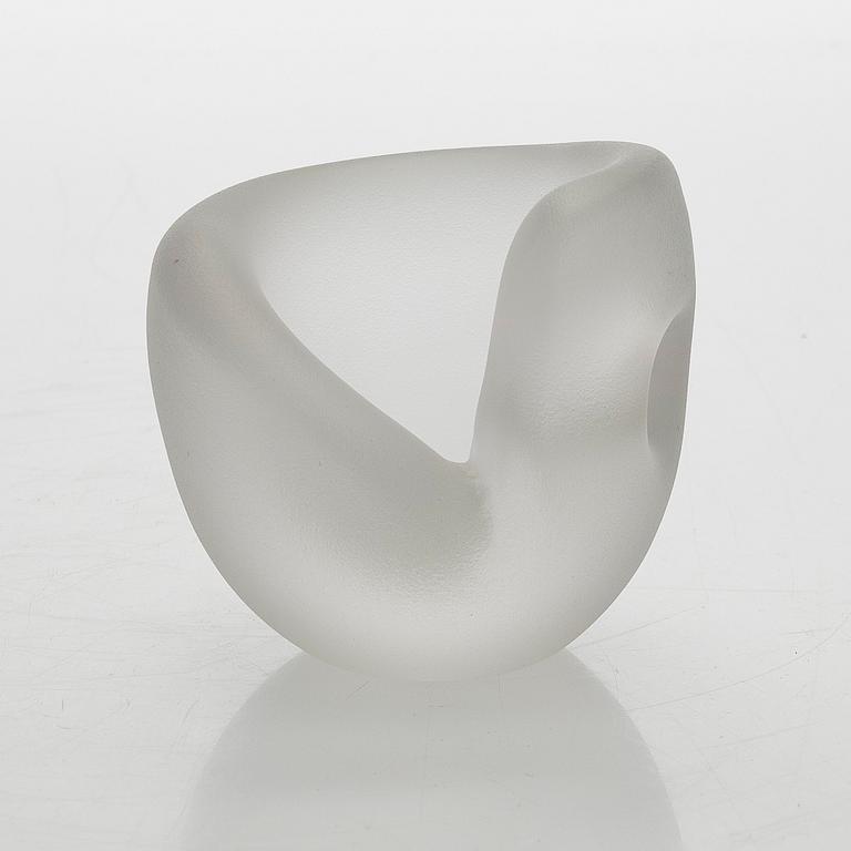 Timo Sarpaneva, sculpture, glass, 'Hiidenkirnu', signed.