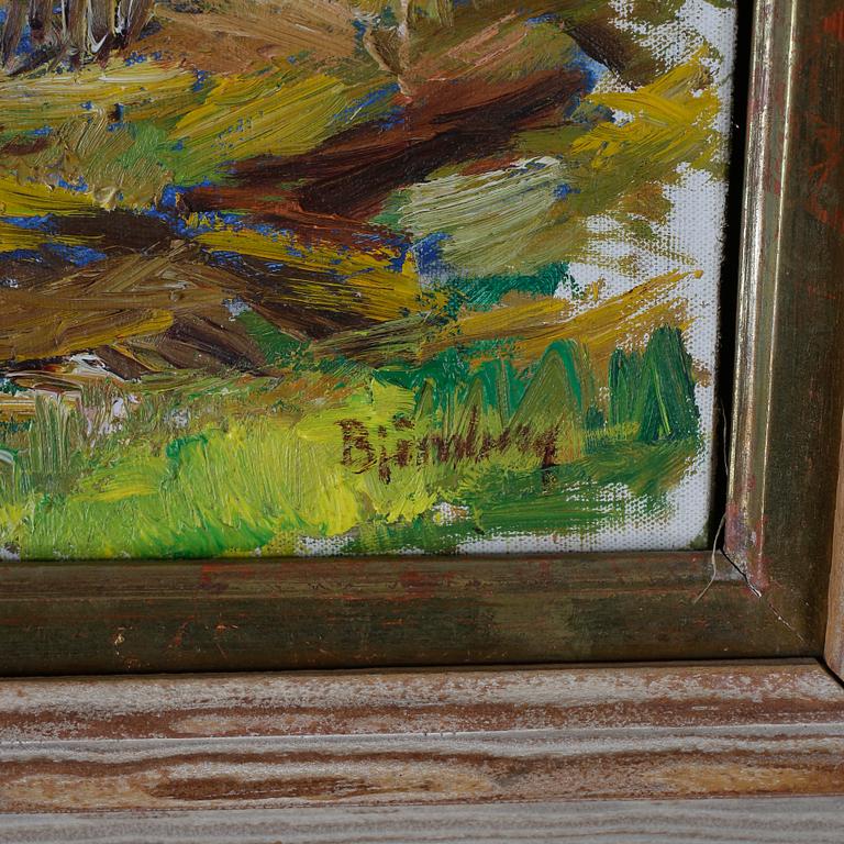 EVALD BJÖRNBERG, olja på duk, signerad.