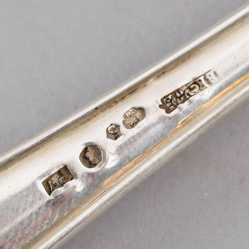 BESTICK, 114 delar,  silver, Stockholm ca 1917. Vikt ca 4639 gram.