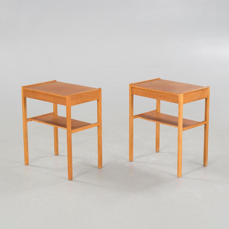 Two bedside tables, 1950s/60s.