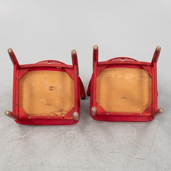 A set of eight armchairs, from Gemla, dated 1981.