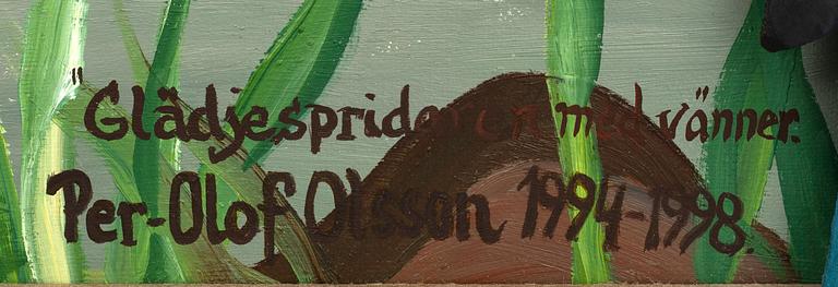 PER OLOF OLSSON, olja på duk och trä  signerad och daterad 1994-98.