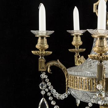 A Louis VXI style chandelier from around year 1900.